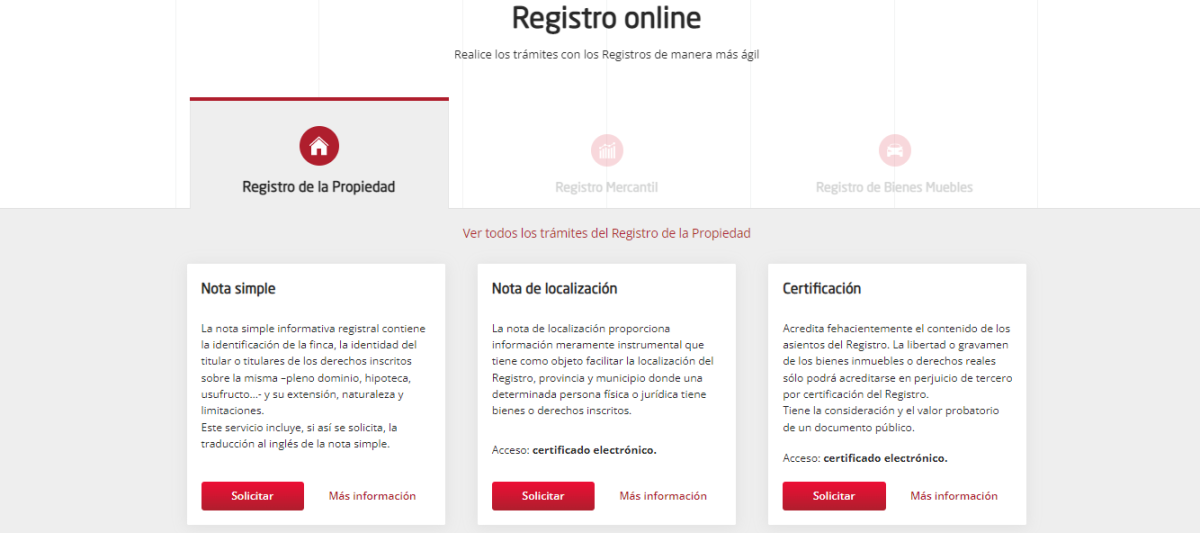 ¿Conoces ya la nueva nota online que se puede solicitar en la sede electrónica de los Registradores, y su diferencia con la nota simple normal?