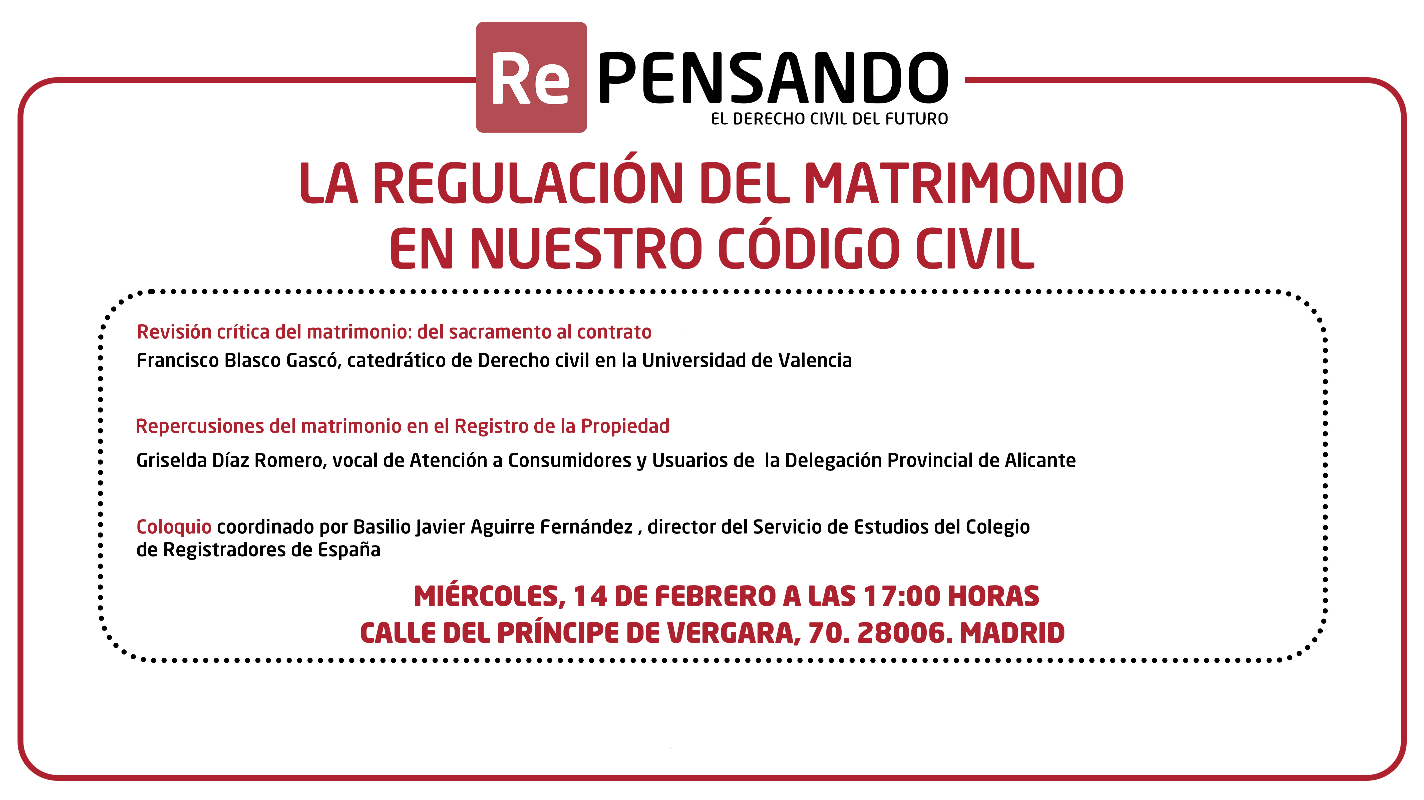 La regulación del matrimonio en nuestro código civil