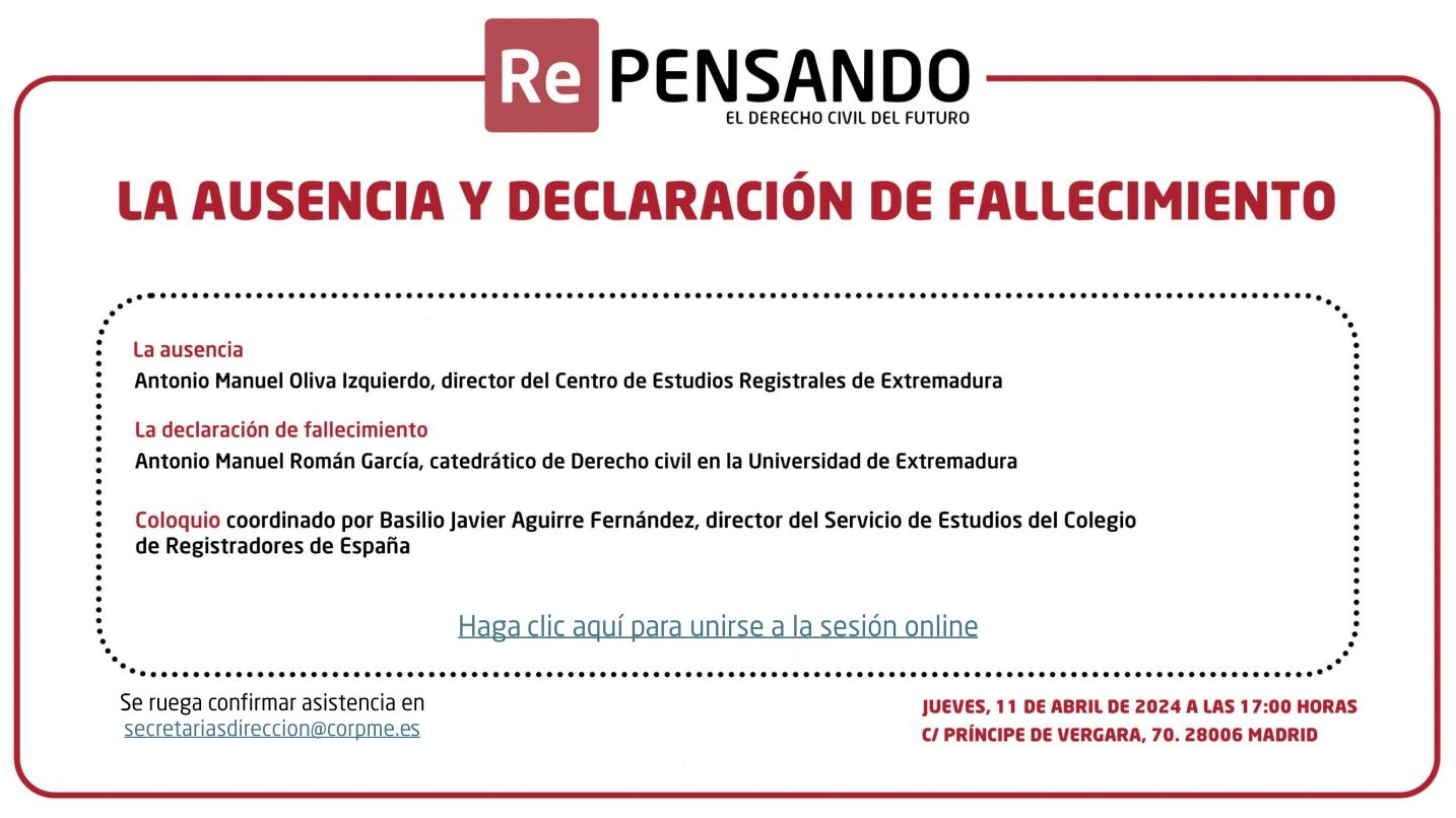 La ausencia de declaración de fallecimiento